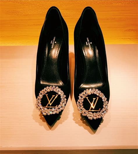 black louis vuitton heels|Louis Vuitton heels diamonds.